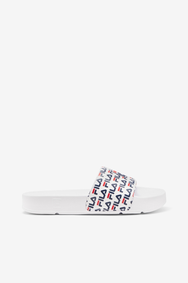 White-Navy-Red Fila Women's drifter mood 2