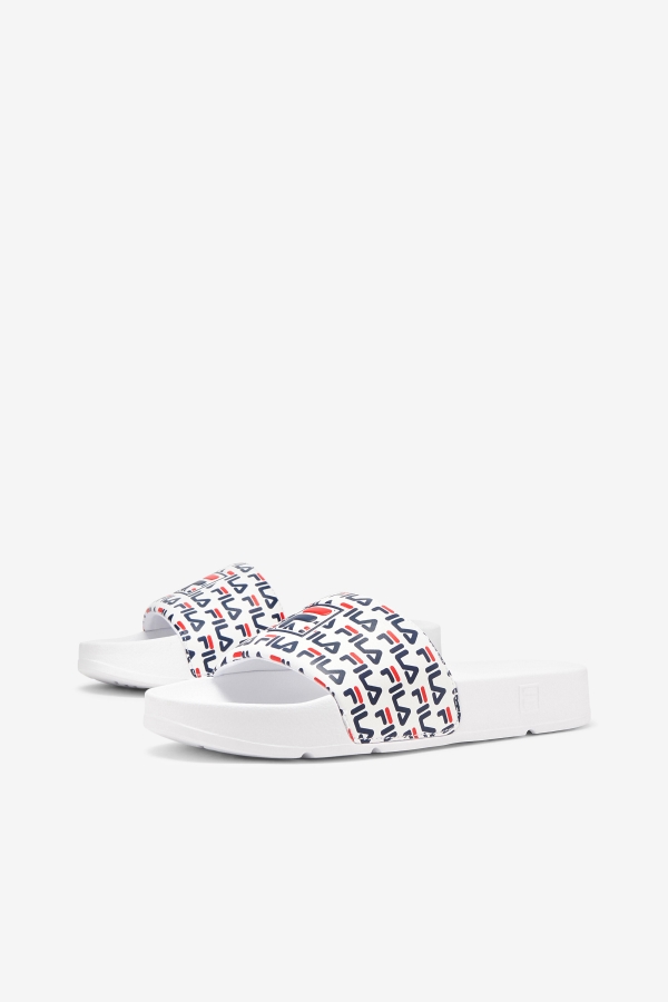White-Navy-Red Fila Women\'s drifter mood 2