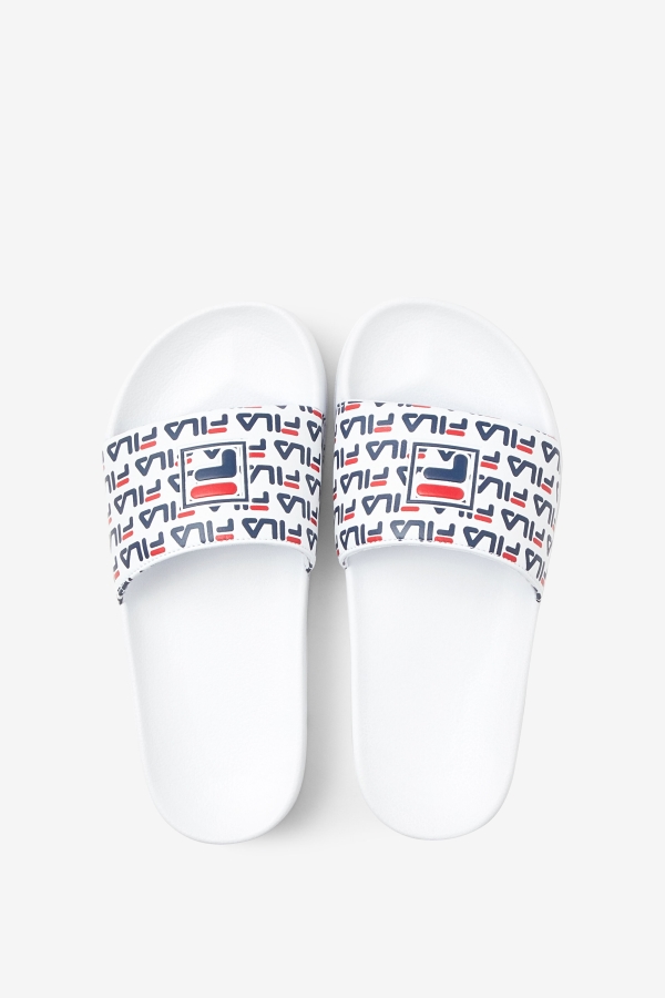 White-Navy-Red Fila Women\'s drifter mood 2