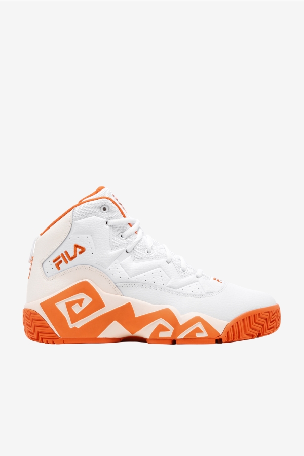White-Mandarin Red-Gardenia Men's MB Fila