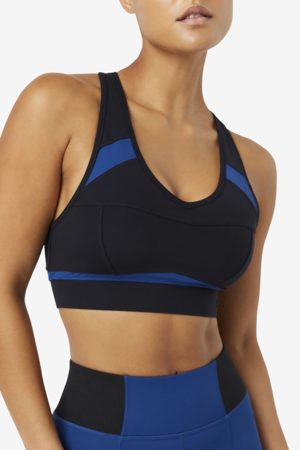 Uplift Racerback Sports Bra Black-Npny Fila