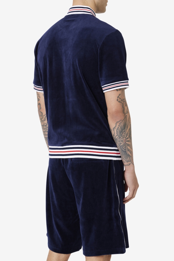 Fila Estudio Velour Jacket Navy-White