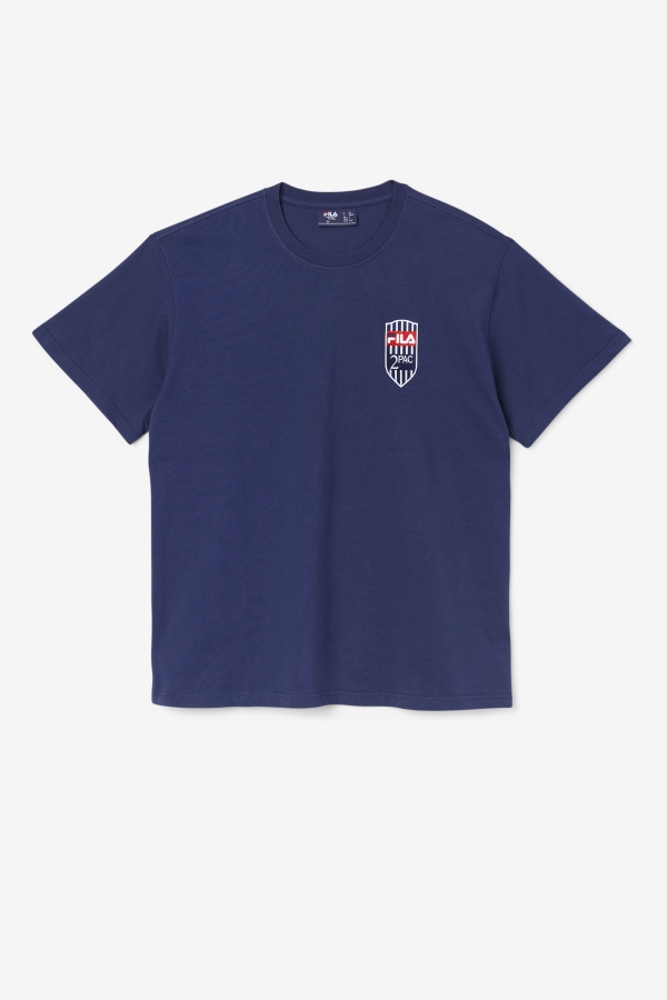 2Pac Patch Tee Navy Fila