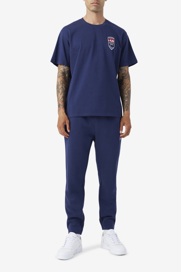 2Pac Patch Tee Navy Fila