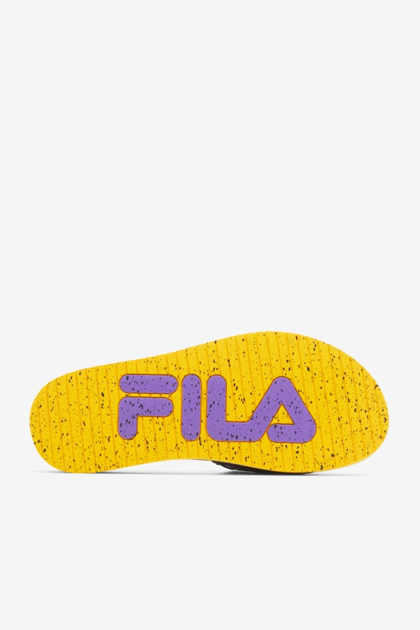 Men\'s Lunar Slide Black-Gold-Purple Fila