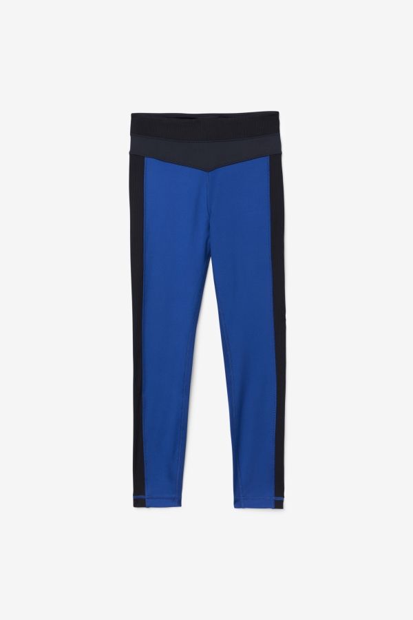 Forza Texture High Waist Legging Navy Peony-Black Fila