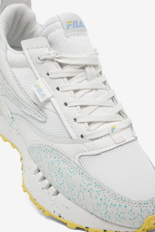 Women\'s Renno N-Generation Green Splatter White-White-Blue Fog Fila
