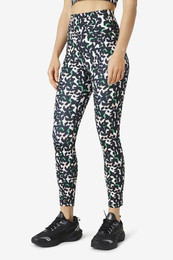 Black Animal Fila Forza Sleek 7-8 Leggings