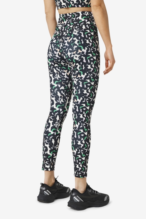 Black Animal Fila Forza Sleek 7-8 Leggings