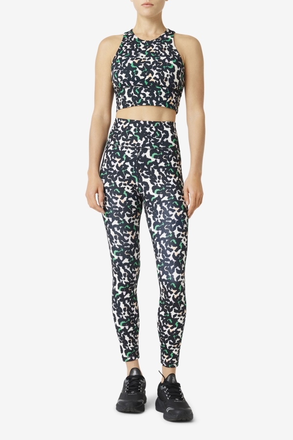 Black Animal Fila Forza Sleek 7-8 Leggings