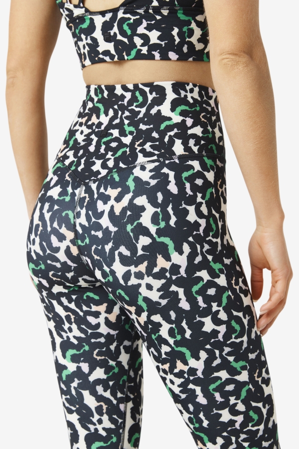 Black Animal Fila Forza Sleek 7-8 Leggings