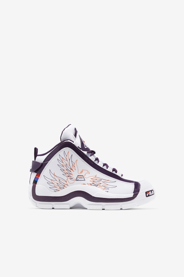 White-Purple Pennant-Orange Fila Big Kids' Grant Hill 2 History