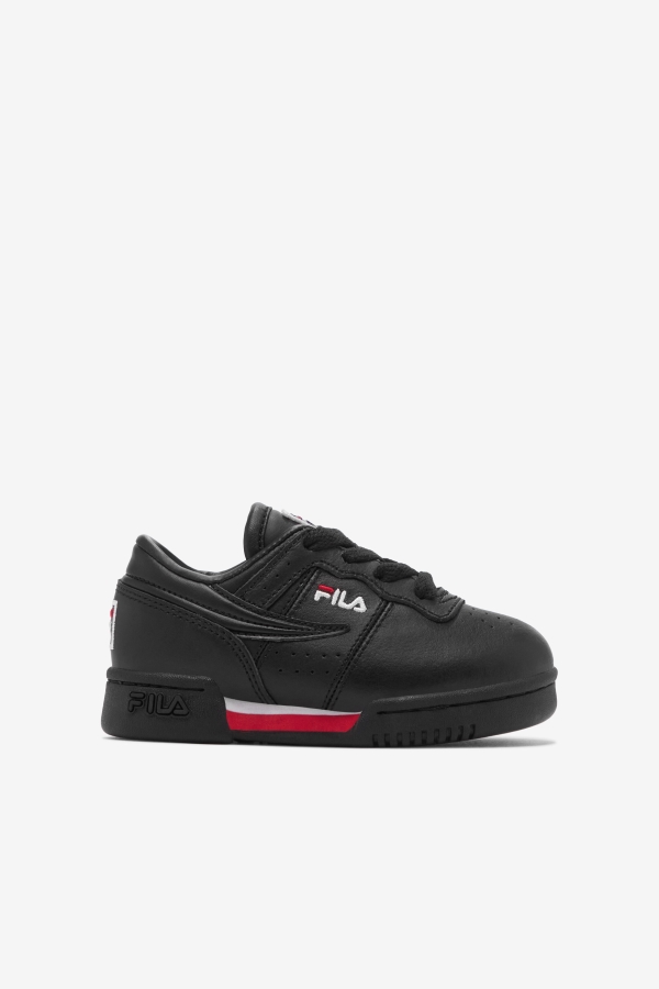Black-Red-White Fila Toddler's Original Fitness