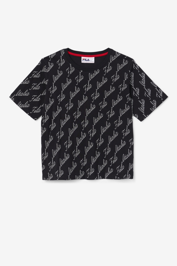 Fila Elizabeth Tee Black-Gardenia