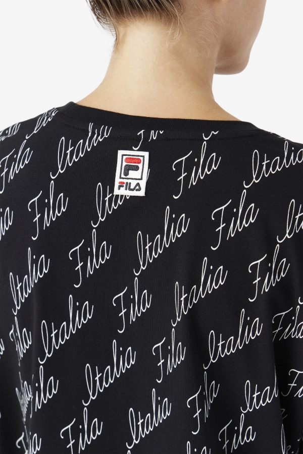 Fila Elizabeth Tee Black-Gardenia