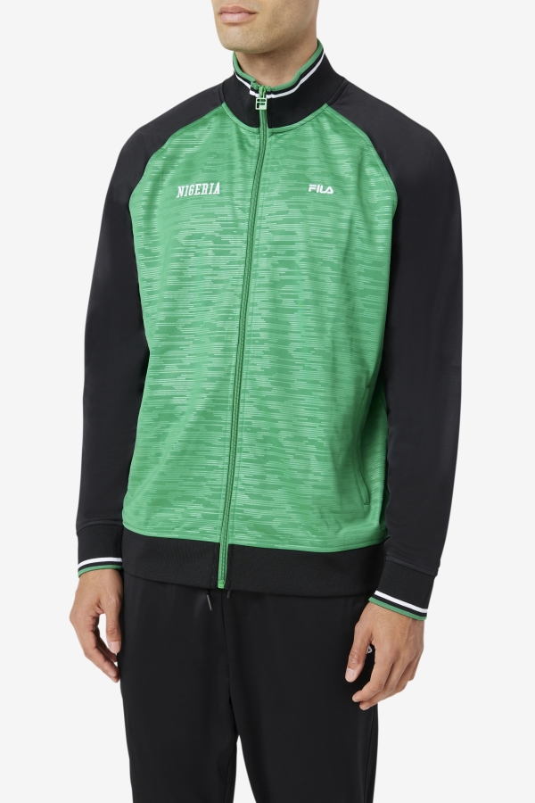 Nigeria Track Jacket Fila Jelly Bean-Black-White