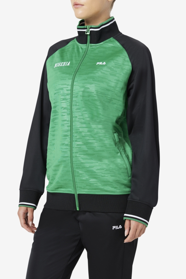 Nigeria Track Jacket Fila Jelly Bean-Black-White