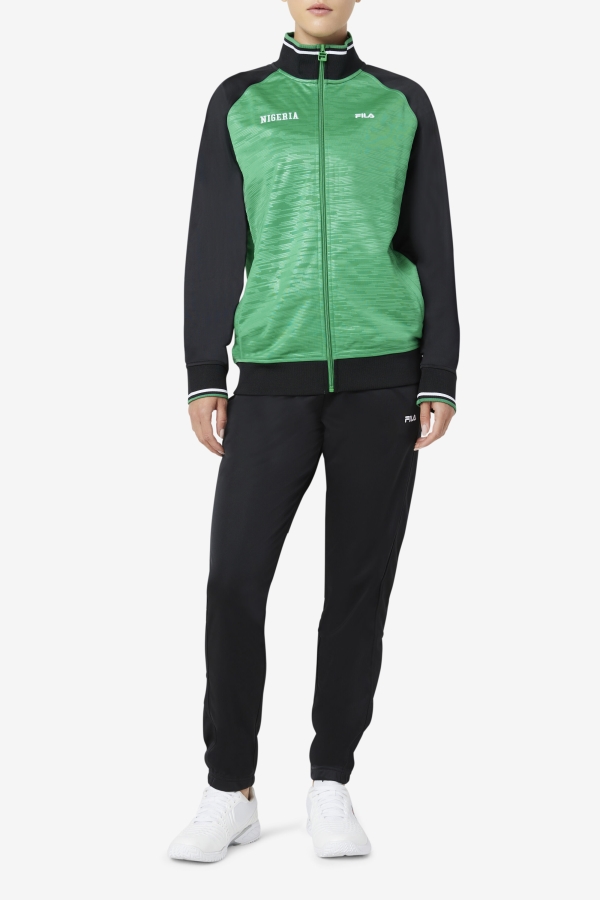 Nigeria Track Jacket Fila Jelly Bean-Black-White