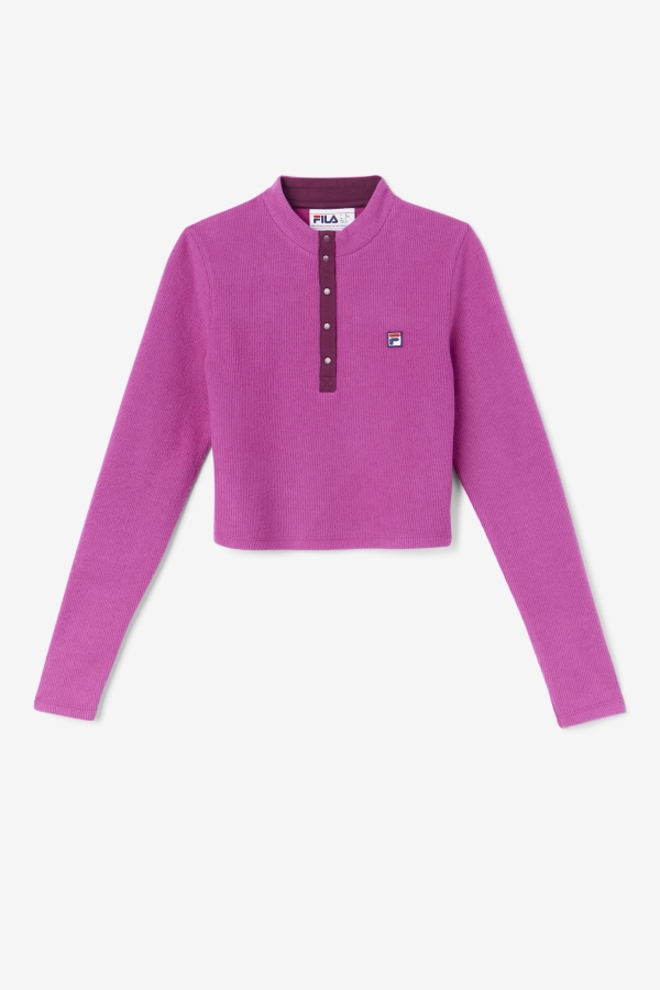 Josie Half Zip Top Fila Rouge-Potpourri