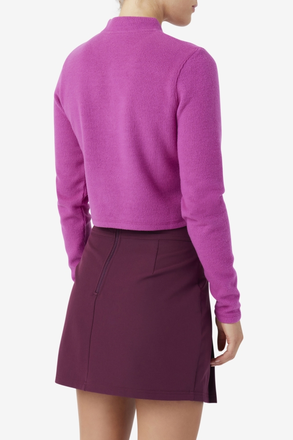 Josie Half Zip Top Fila Rouge-Potpourri