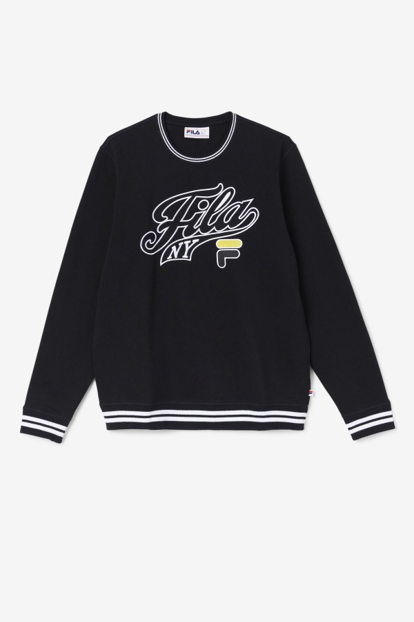 Fila Black-White-Mimosa Taylor Crewneck Sweatshirt
