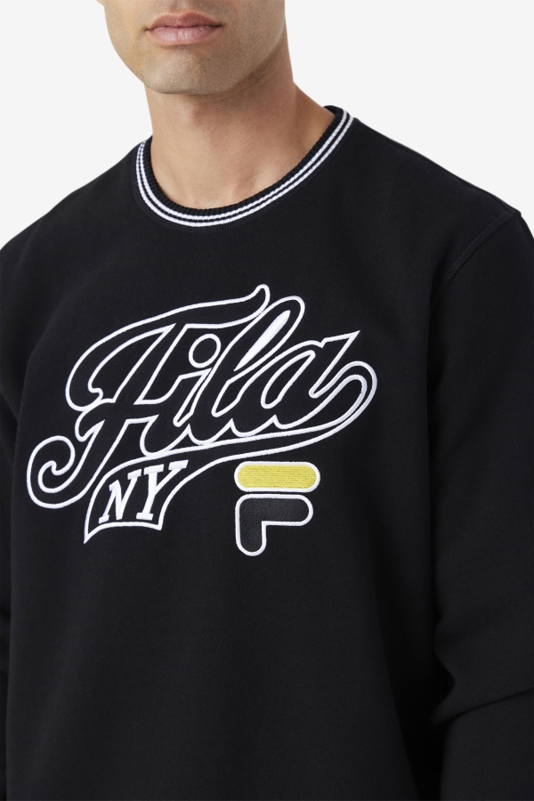 Fila Black-White-Mimosa Taylor Crewneck Sweatshirt