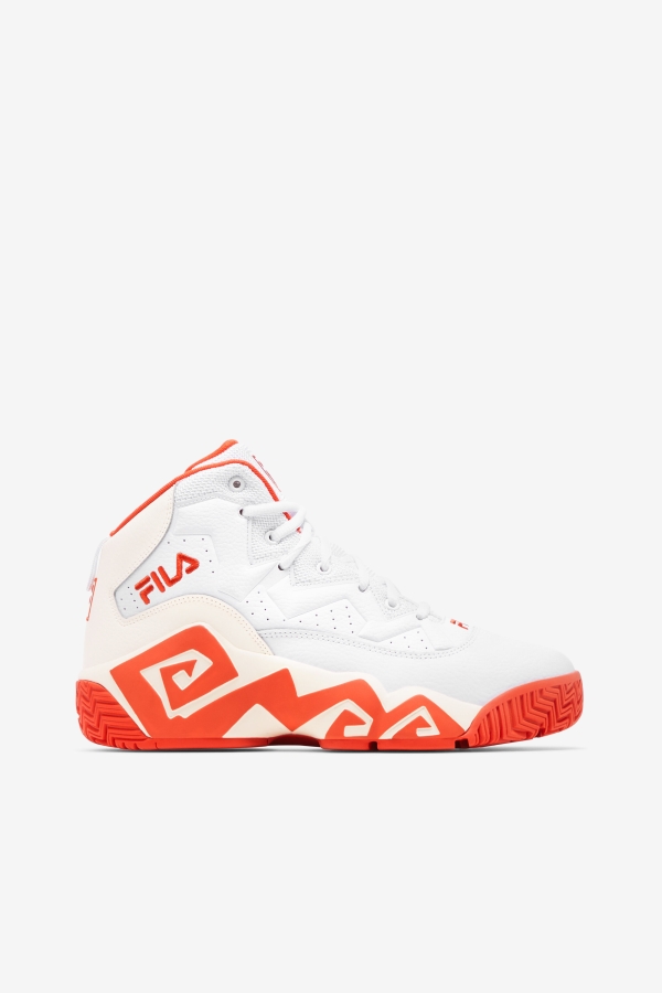 Women's Mb White-Mandarin Red-Gardenia Fila