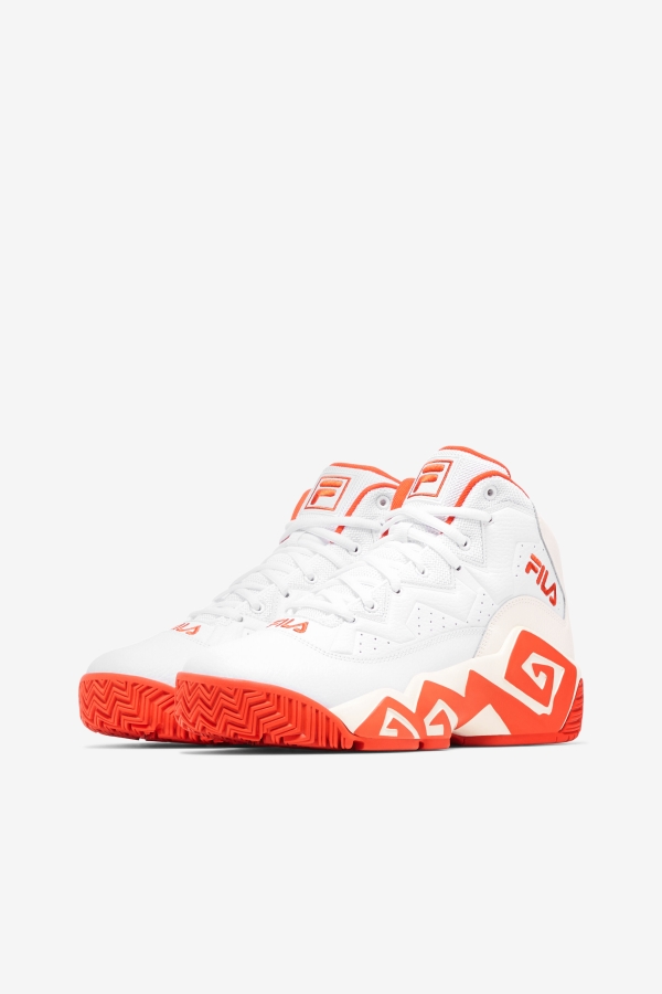 Women\'s Mb White-Mandarin Red-Gardenia Fila