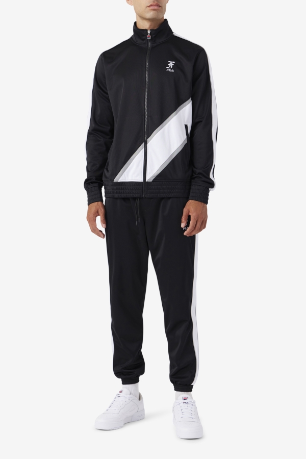 Black-White-Monument Runi Track Pant Fila