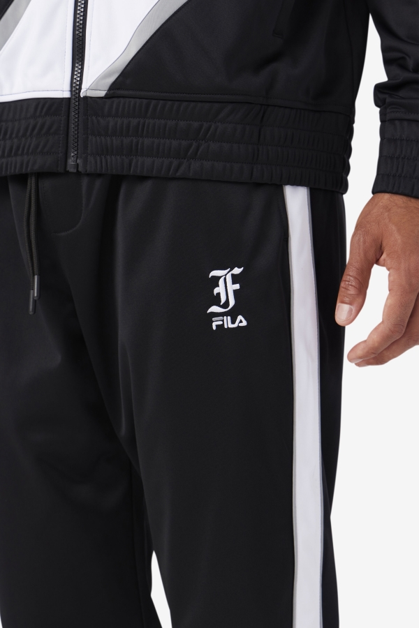 Black-White-Monument Runi Track Pant Fila