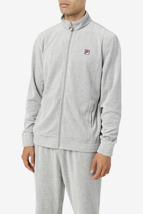 O-Fit Velour Jacket Heather Grey Fila