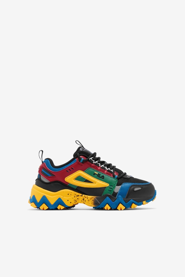 Black-Rio Red-Imperial Blue Big Kids' Oakmont TR Fila