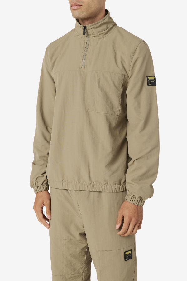 Fila Covert Green Magnus 1-4 Zip Track Jacket