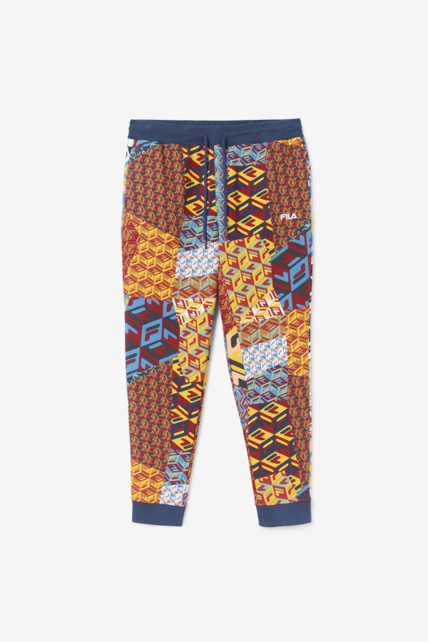 Fila Yellow Print-Ocean Amay Jogger