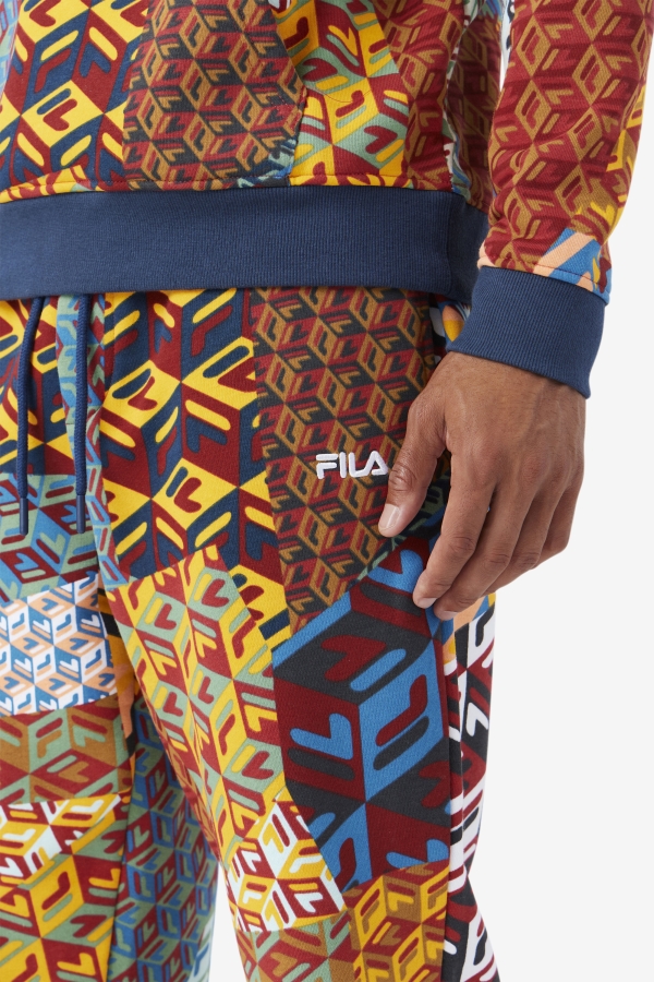 Fila Yellow Print-Ocean Amay Jogger