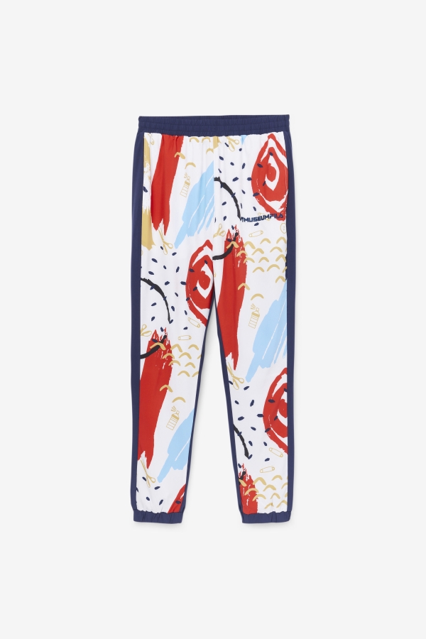 FILA x The Museum Printed Track Pant Fila Peacoat-White-Red