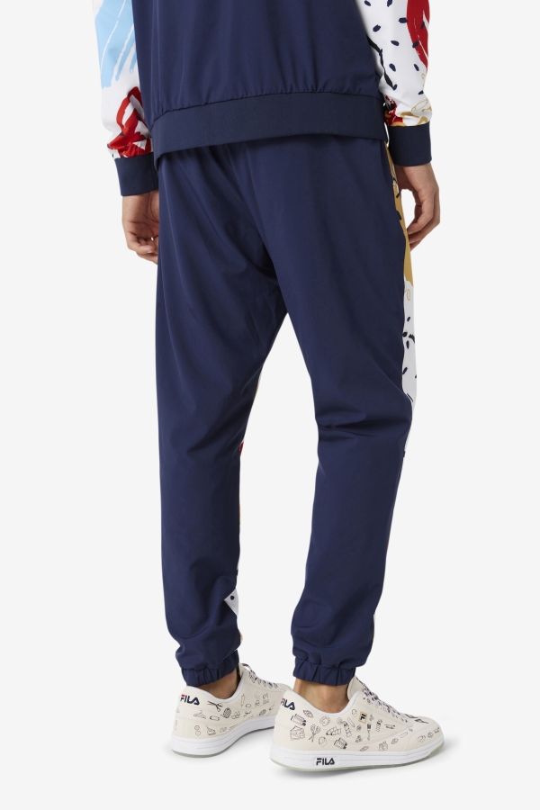 FILA x The Museum Printed Track Pant Fila Peacoat-White-Red