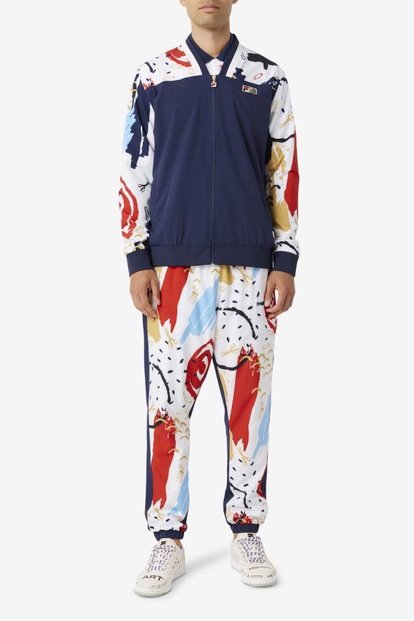 FILA x The Museum Printed Track Pant Fila Peacoat-White-Red
