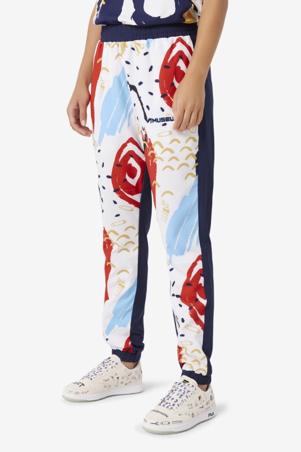 FILA x The Museum Printed Track Pant Fila Peacoat-White-Red