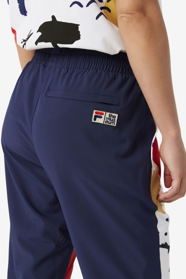 FILA x The Museum Printed Track Pant Fila Peacoat-White-Red