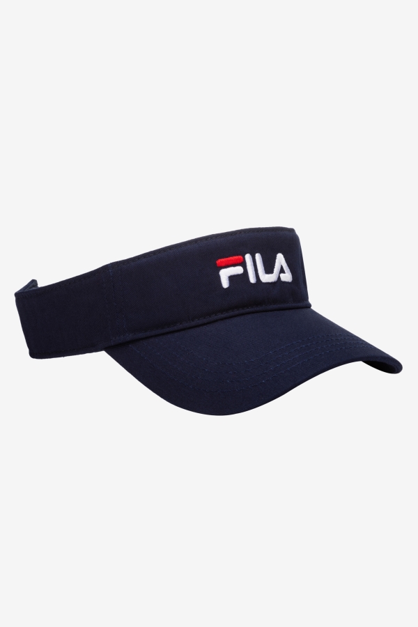 Embroidered Visor Navy Fila