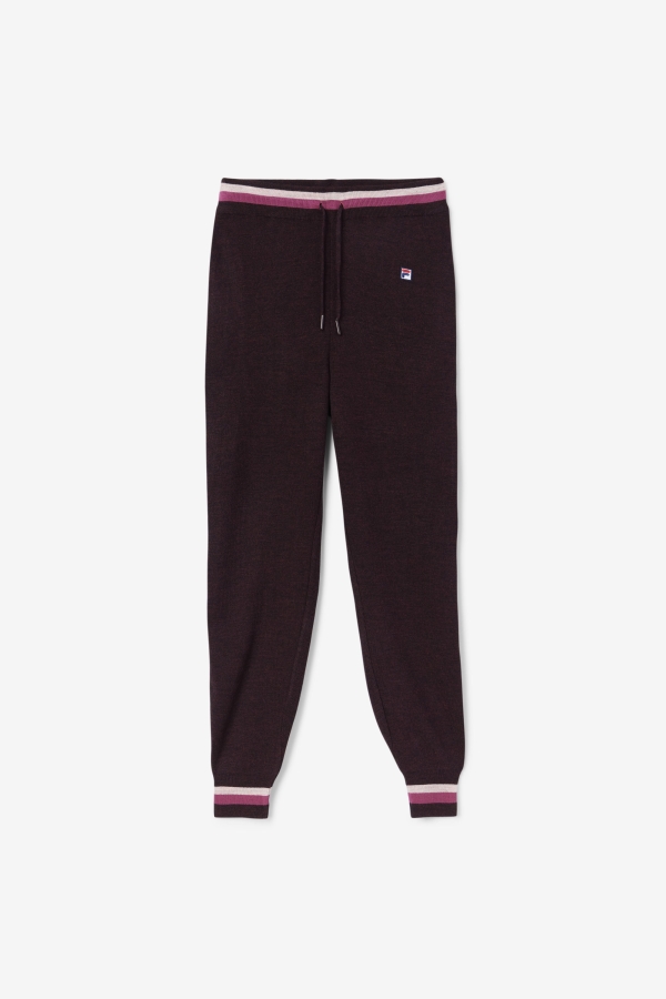 Fila Frankie Knit Pant Grape Wine-Rouge-Potpourri