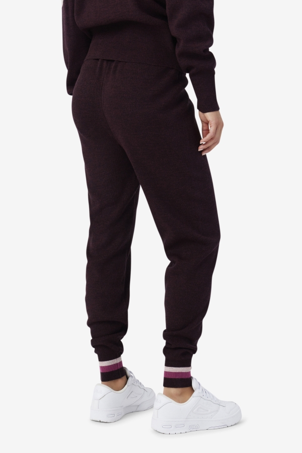 Fila Frankie Knit Pant Grape Wine-Rouge-Potpourri