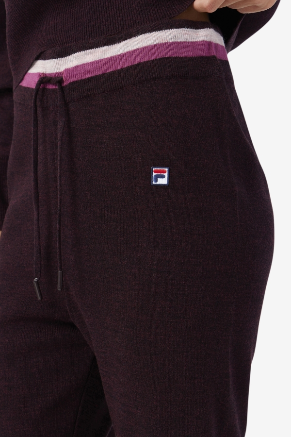Fila Frankie Knit Pant Grape Wine-Rouge-Potpourri
