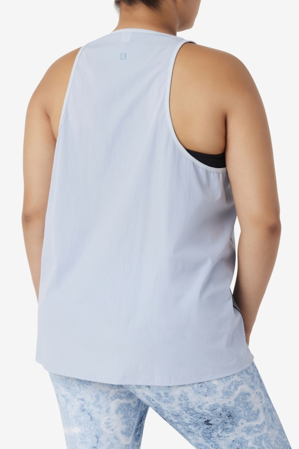 Fila Blue Fog-Black Fi-Lux Loose Tank Top