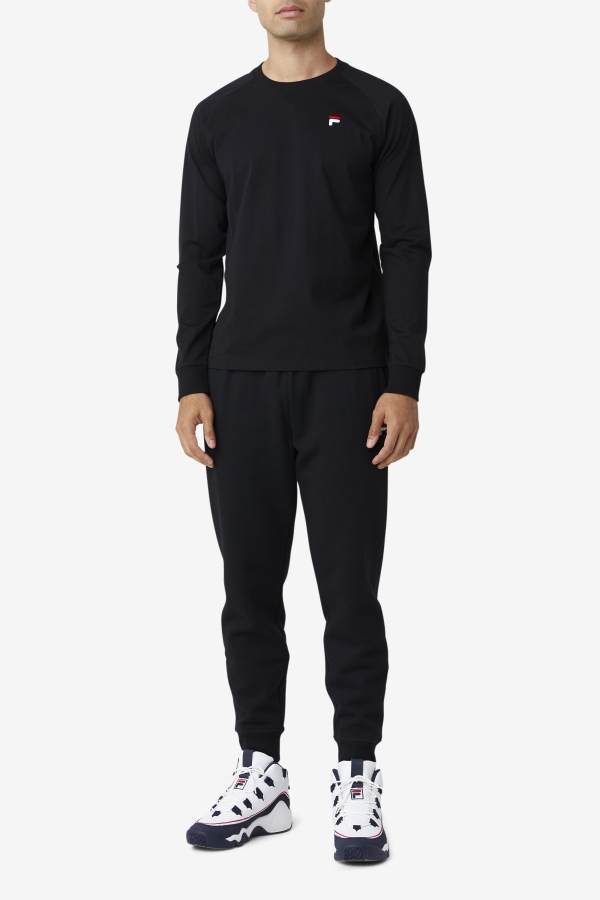 Fila Flynn Long Sleeve Tee Black