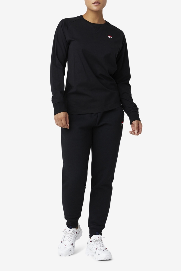 Fila Flynn Long Sleeve Tee Black
