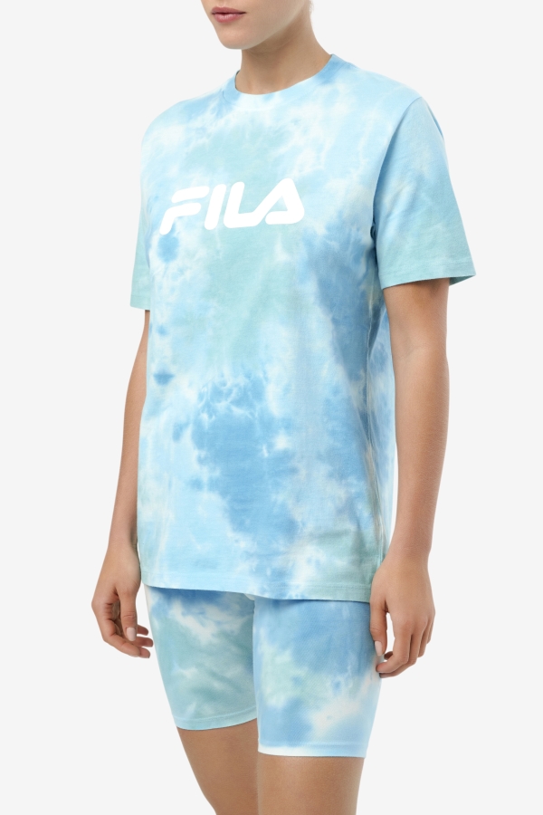 Alivia Tie Dye Tee White-Splish-All-Latigo Bay Fila