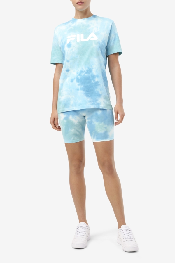 Alivia Tie Dye Tee White-Splish-All-Latigo Bay Fila