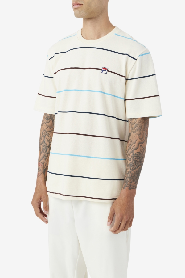 Egret-Teal-Brown Stone Fila Thiago Crew